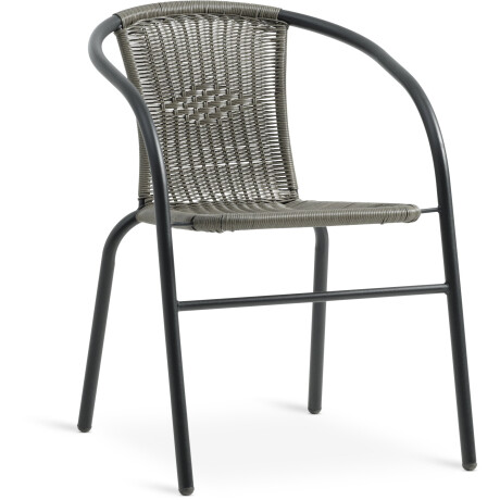 Silla apilable GRENAA gris Negro