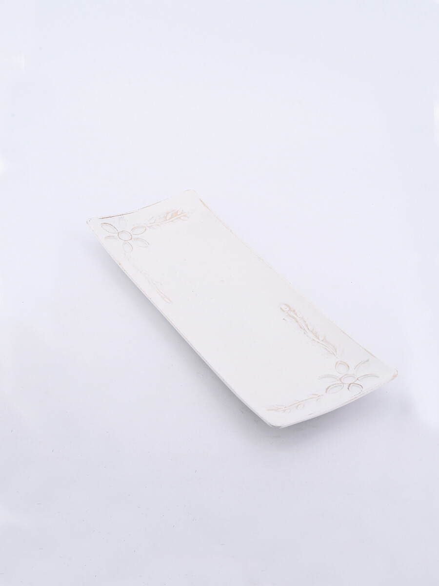 BANDEJA DE MADERA - BLANCO 