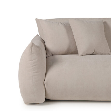 Sofá Aconchego - Tela Microfibra - 2 módulos T1569 (Beige)