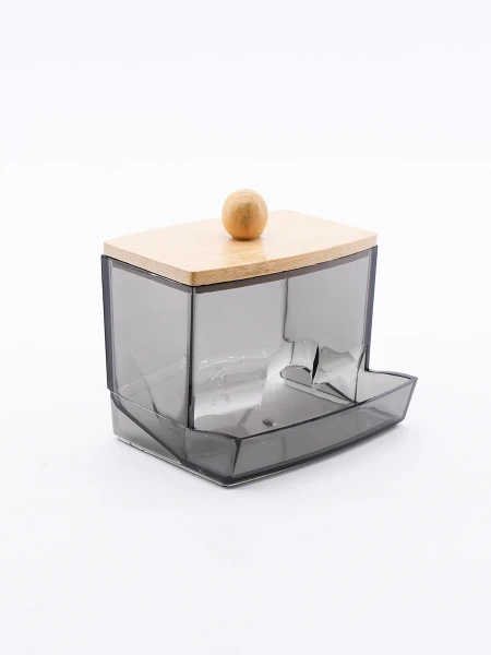 CAJA ORGANIZADORA TAPA DE BAMBU GRIS