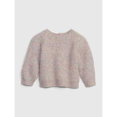 SHAKER PULLOVER PINK MULTI