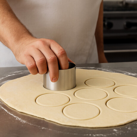 Aro Cortante Redondo de Acero Inoxidable 6 x 4.5 cm Aro Cortante Redondo de Acero Inoxidable 6 x 4.5 cm