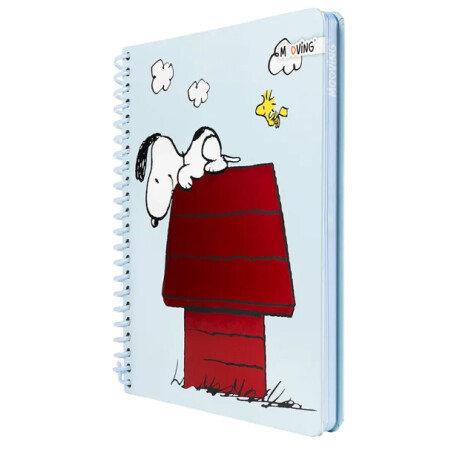 Cuaderno Mooving Premium 1/2 Oficio Snoopy en la Cucha