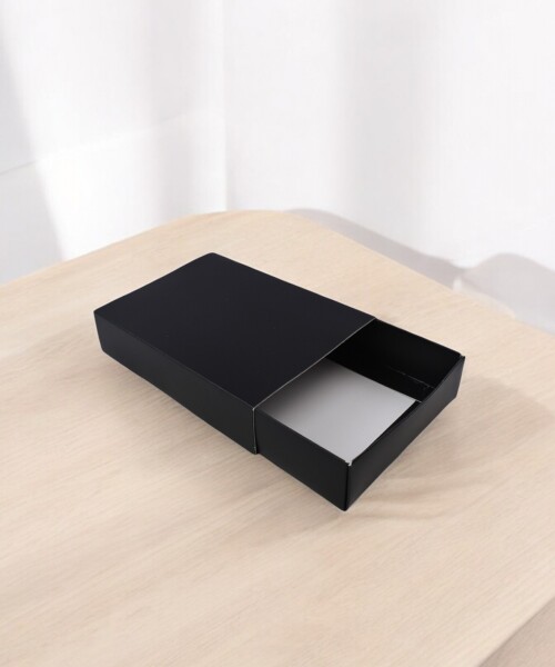 Caja eco 13 tipo caja fosforo 10x14x3 cm. NEGRO