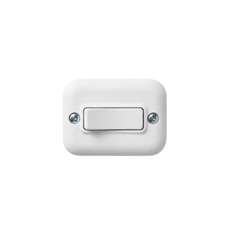 INTERRUPTOR UNIPOLAR (V)10A C/ROSETA BCO Interruptor Unipolar 10A Con Roseta Blanco Vulcano