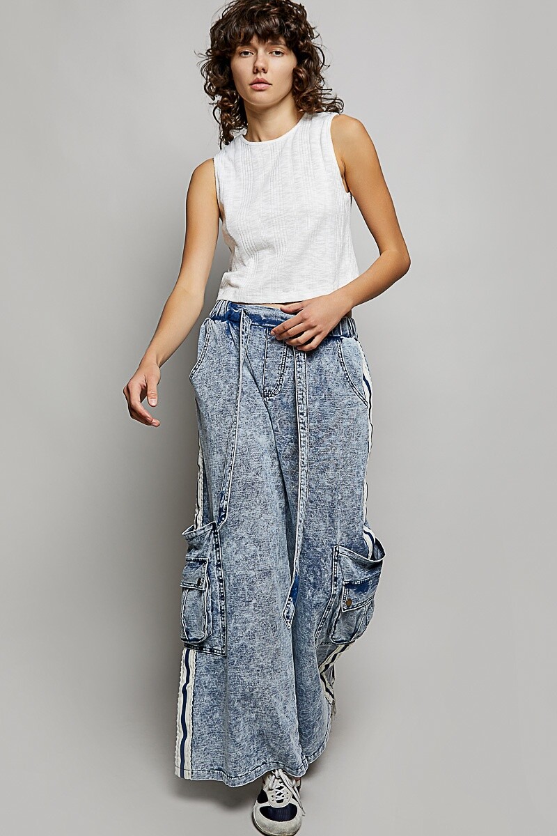 PANTALON ANCHO Denim