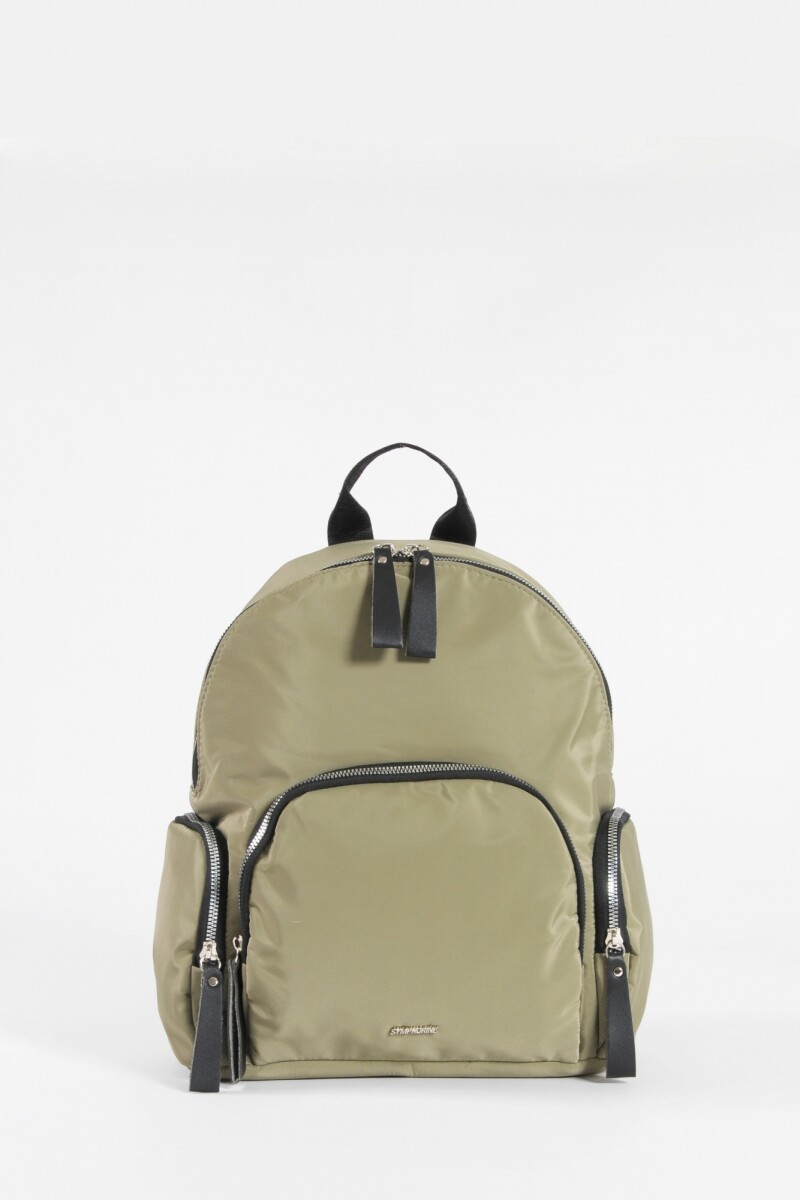 Mochila multi cierres verde