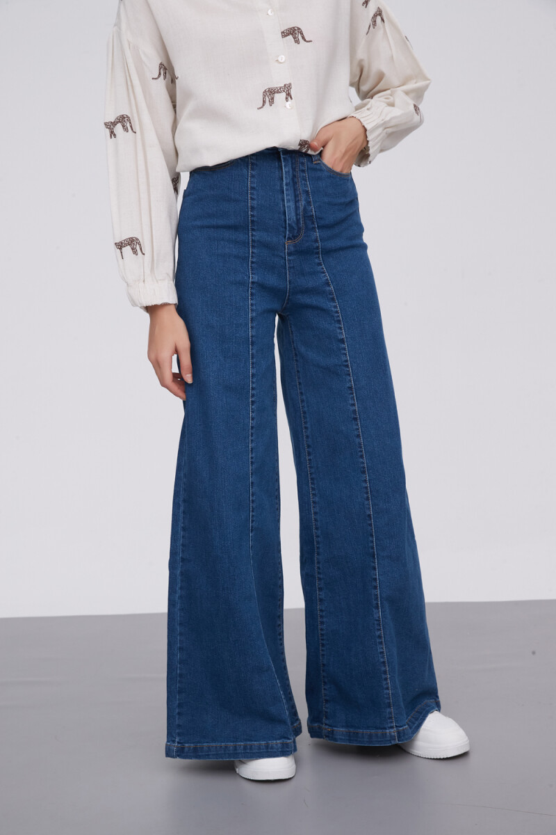 Pantalon Aprile - Azul Medio 