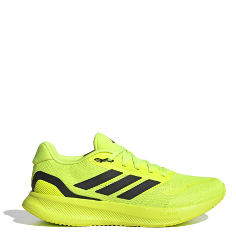 Championes de Hombre Adidas Run Falcon 5 Verde Fluo - Negro