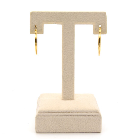 Par de aros de oro 9 ktes. Par de aros de oro 9 ktes.