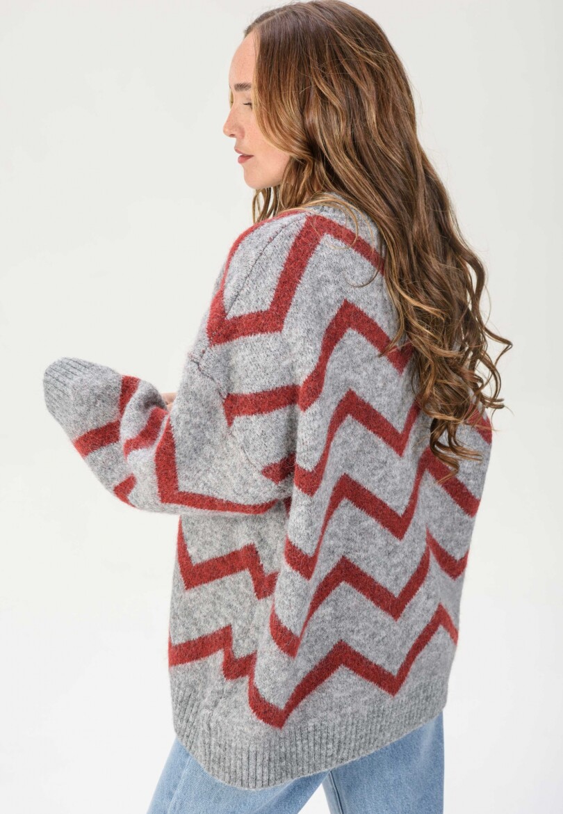 Sweater Horizonte Rojo