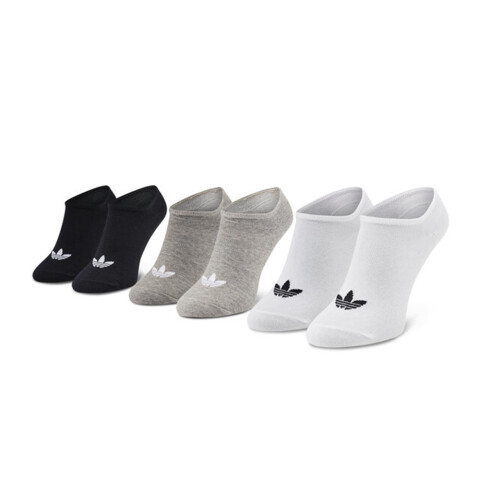 MEDIAS adidas TREFOIL White/medium Grey Heather/black