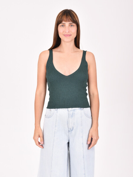 MUSCULOSA ABRIL VERDE OSCURO