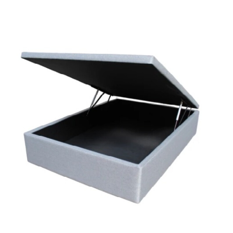 Box Baúl - Tapizado en Lino 110x190 Gris