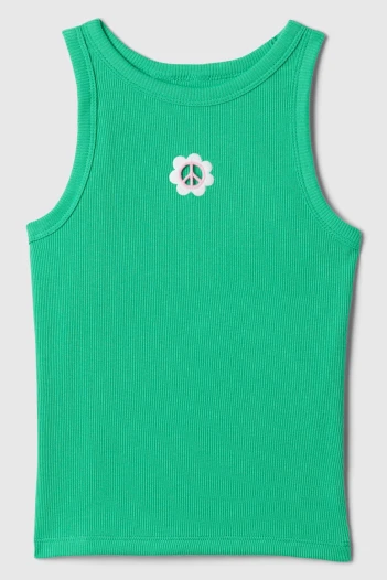 Musculosa Cuello Alto Niña Simply Green 17-5936