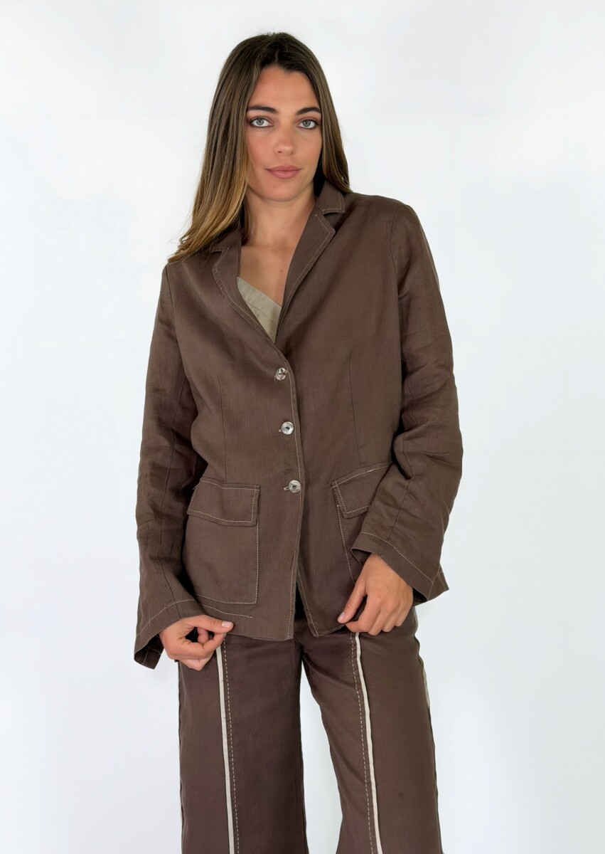 BLAZER CAILA - CHOCOLATE 