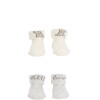 Pack x2 medias tipo escarpines CARTERS blanco elefante