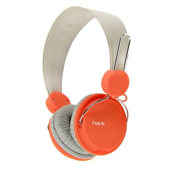 Auriculares Tipo Vincha Havit H2198 AURICULAR HAVIT H2198D GRIS/NARANJA OLT