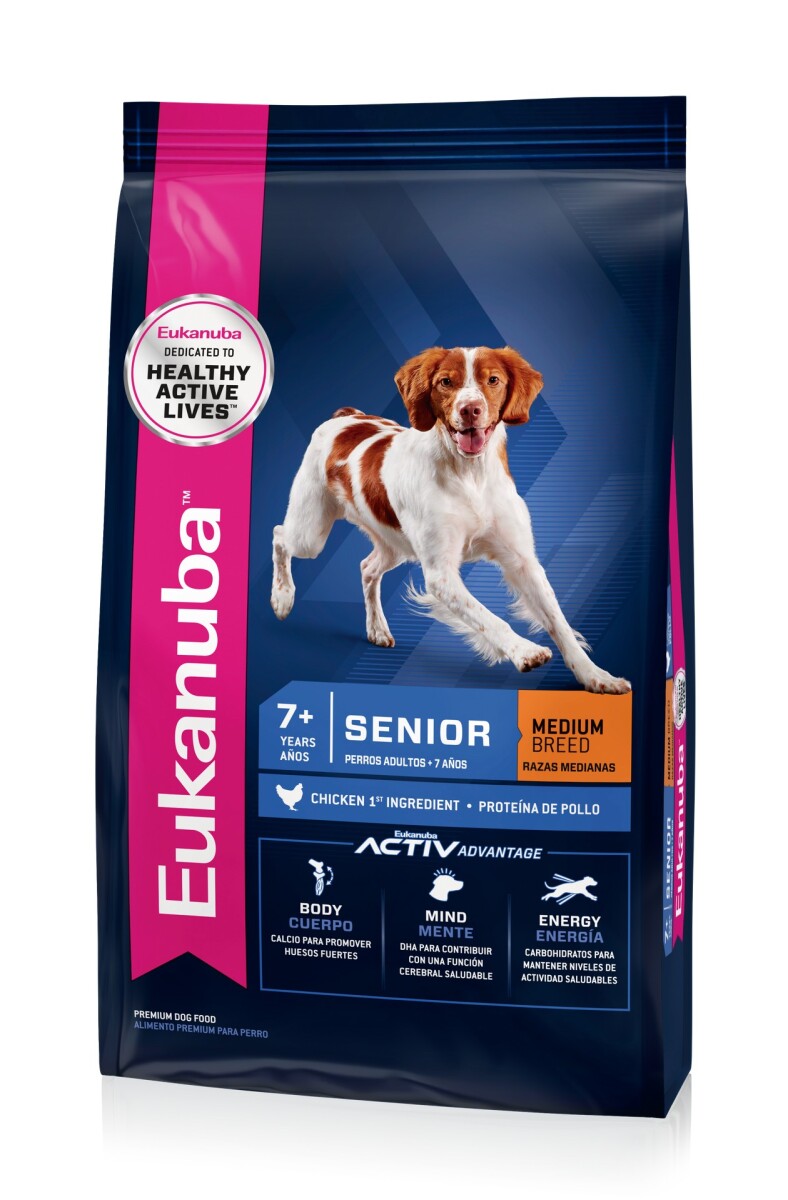 ALIMENTO EUKANUBA SENIOR RAZAS MEDIANAS 15KG 