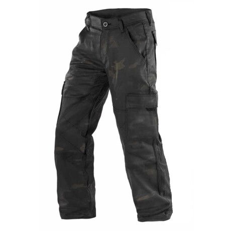 Pantalón táctico en tela antidesgarro con protección UV50+ - Fox Boy Multiforest Black