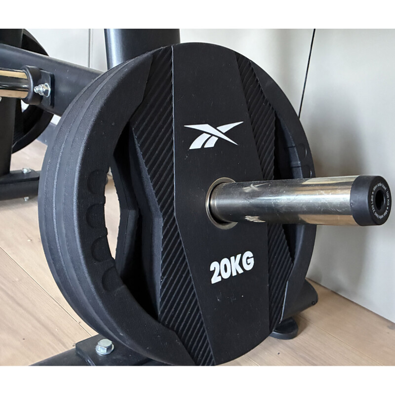 Disco Olímpico De Tpu Con Agarre Reebok 20Kg Negro