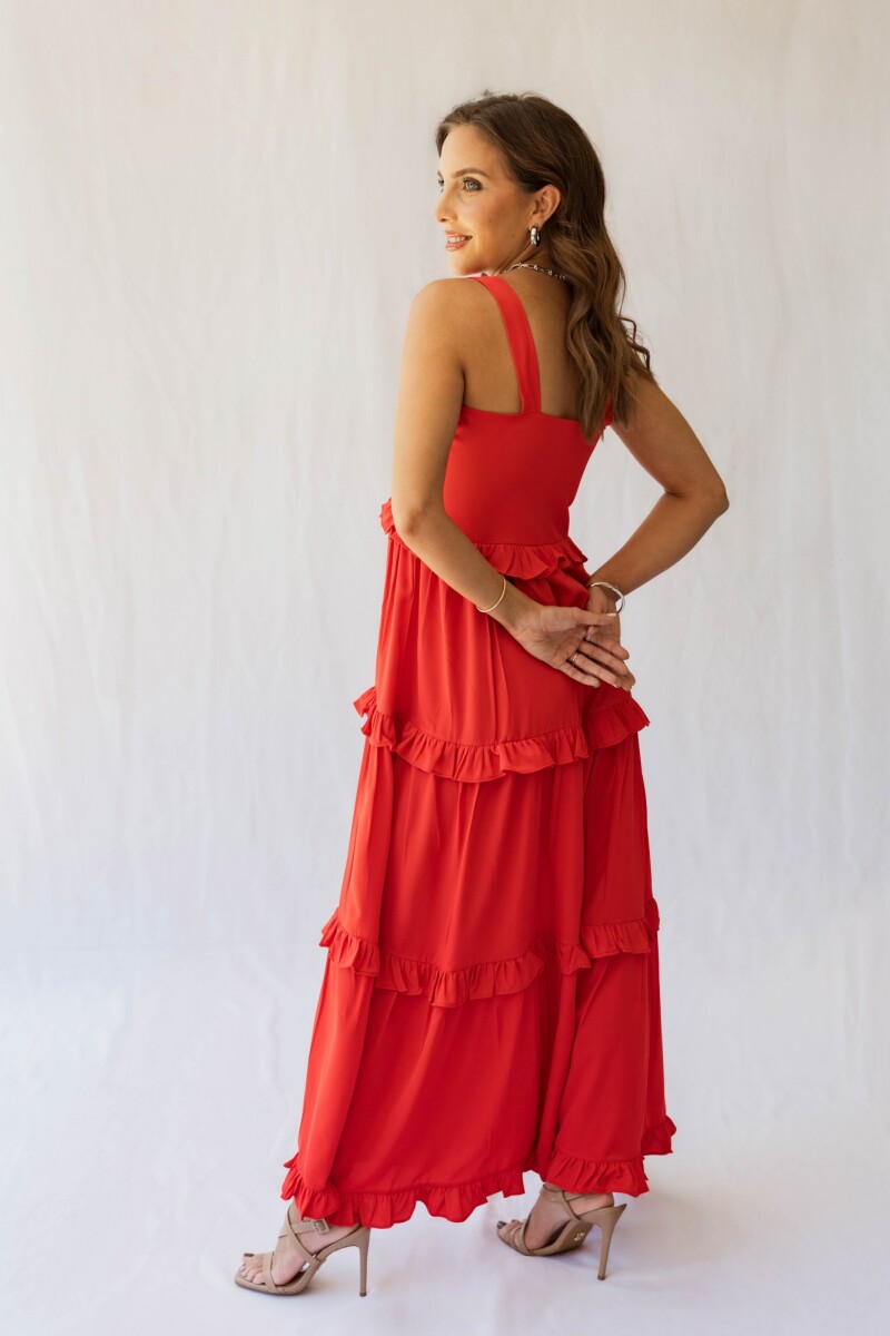 VESTIDO AMELIA MAXI ROUGE 