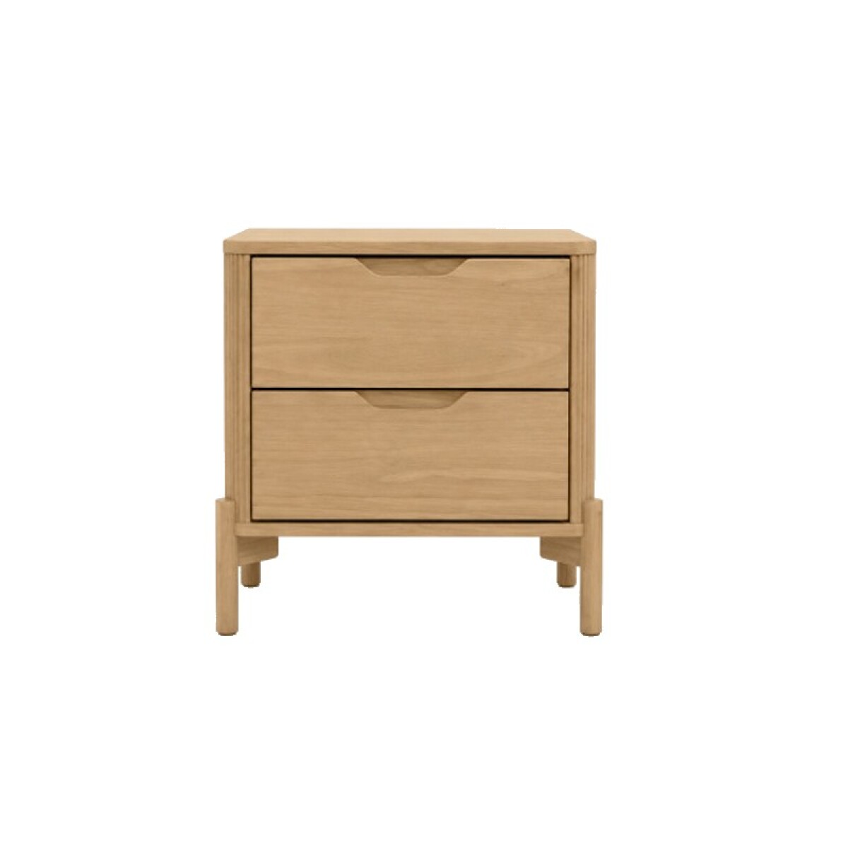 MESA DE LUZ 2 CAJONES NEST COLOR TAUARI MADERA MACIZA 