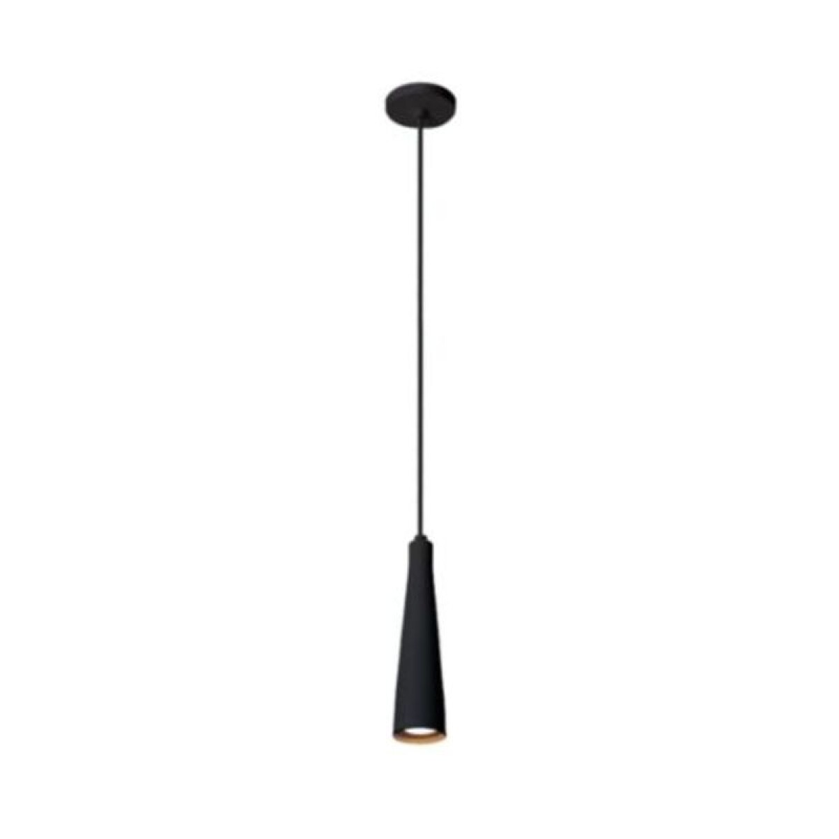 COLGANTE AL TUBE ALUMINIO NEGRO GU10 P/ LAMP MR11 