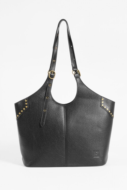 Shopper tachas antique negro