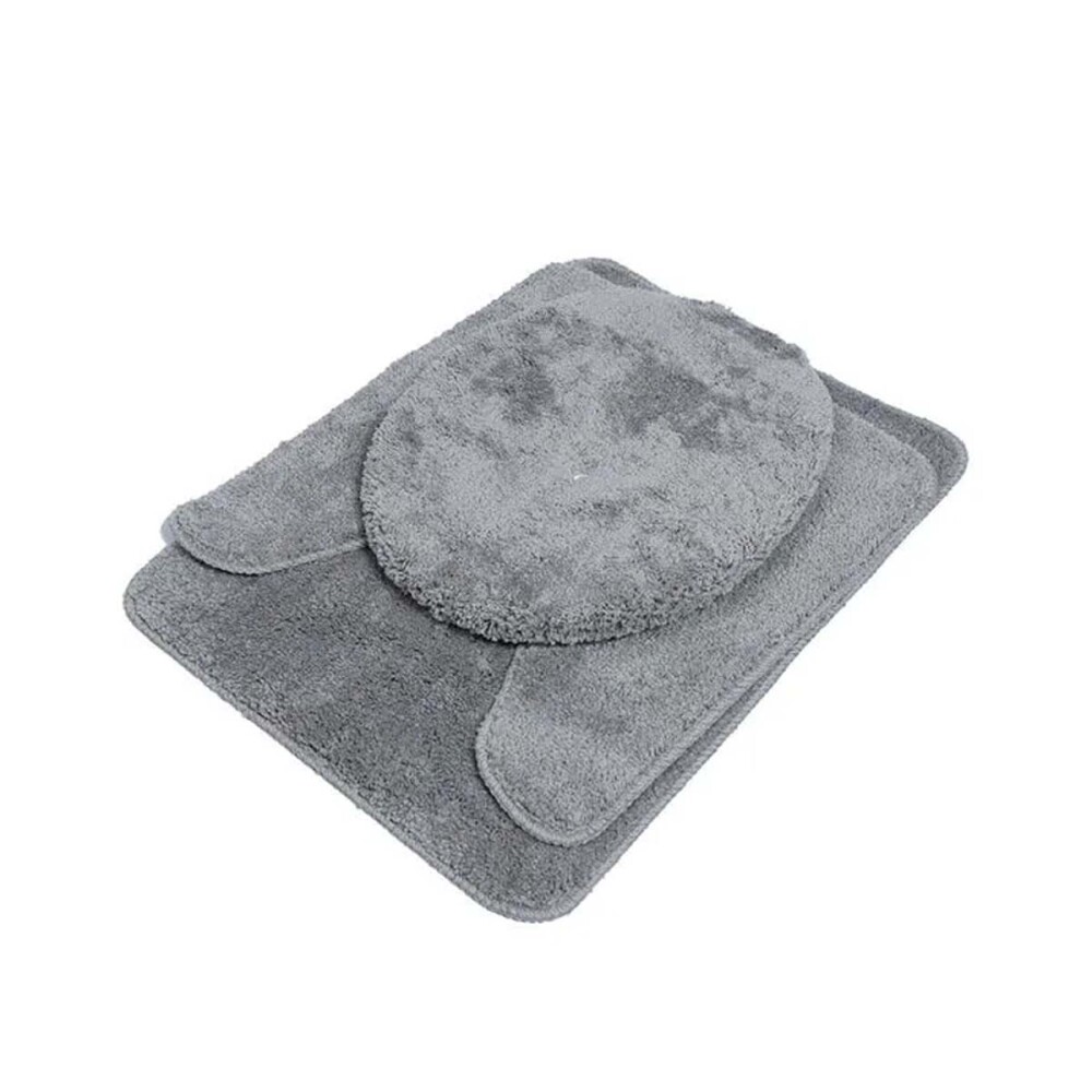 Set alfombras microfibra para baño 3 piezas Set alfombras microfibra para baño 3 piezas