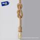 Lampara Colgante De Techo Cuerda Rustica Industrial Beige