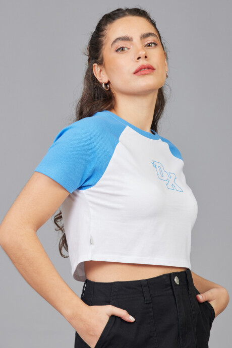 T-SHIRT FAY DIXIE Ceruleo