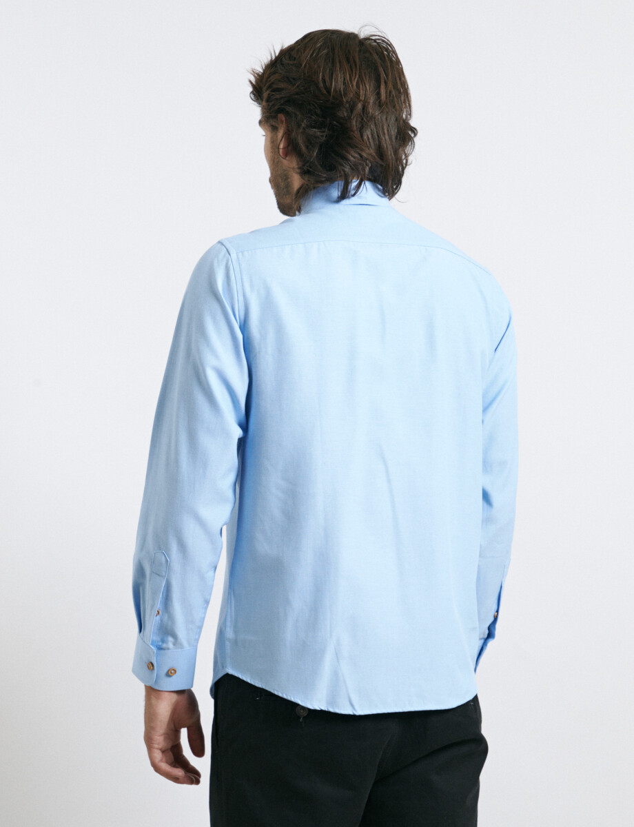 012487 CAMISA HARRINGTON LABEL Azul