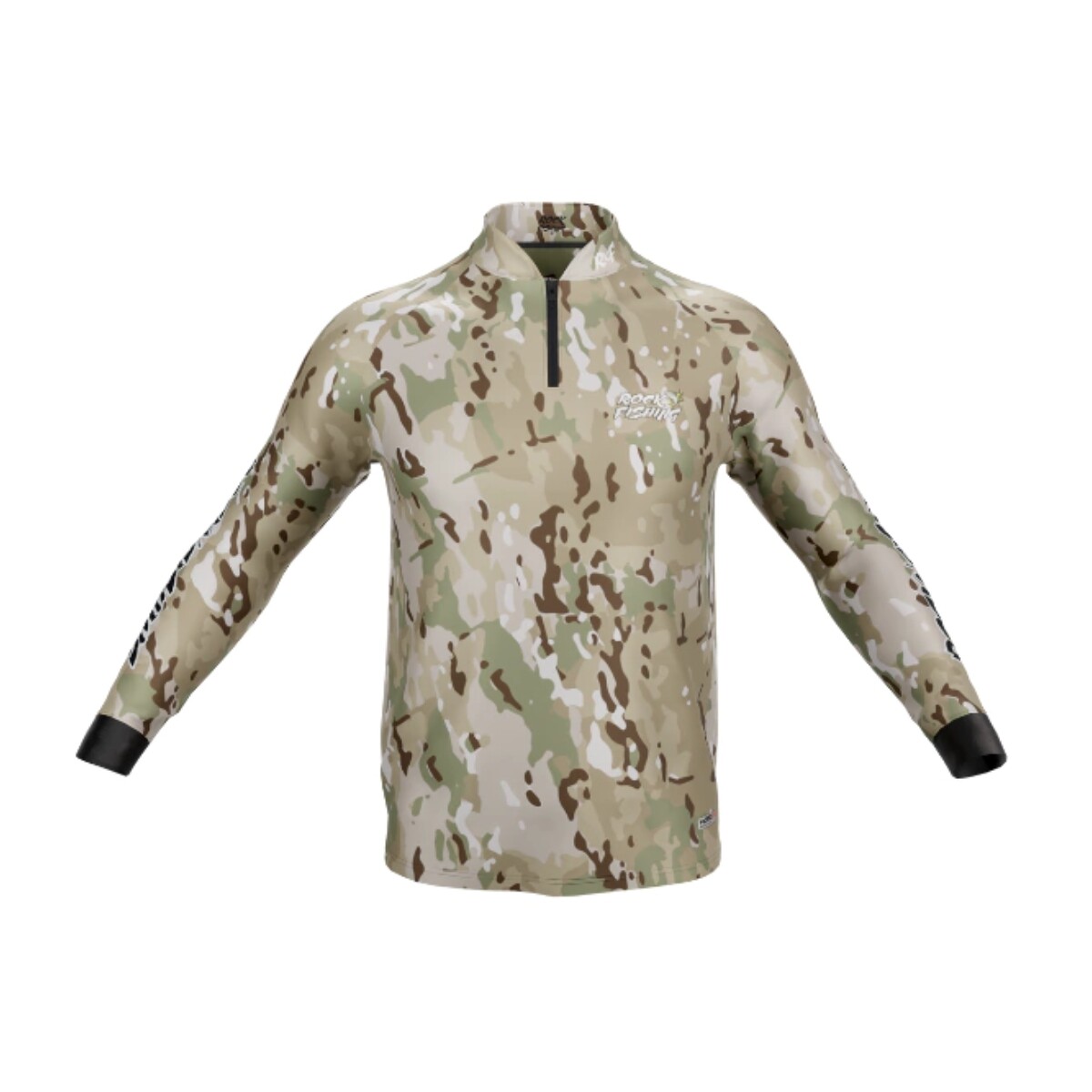 REMERA ROCKFISHING M/LARGA C/DESERT.- 