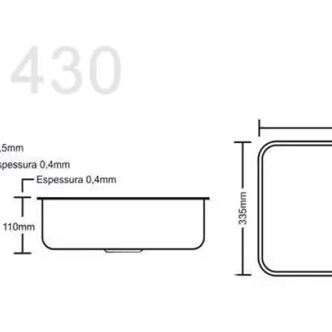 Pileta simple acero inox embutir 56x34x17 Forminox Pileta Simple Acero Inox Embutir 56x34x17 Forminox