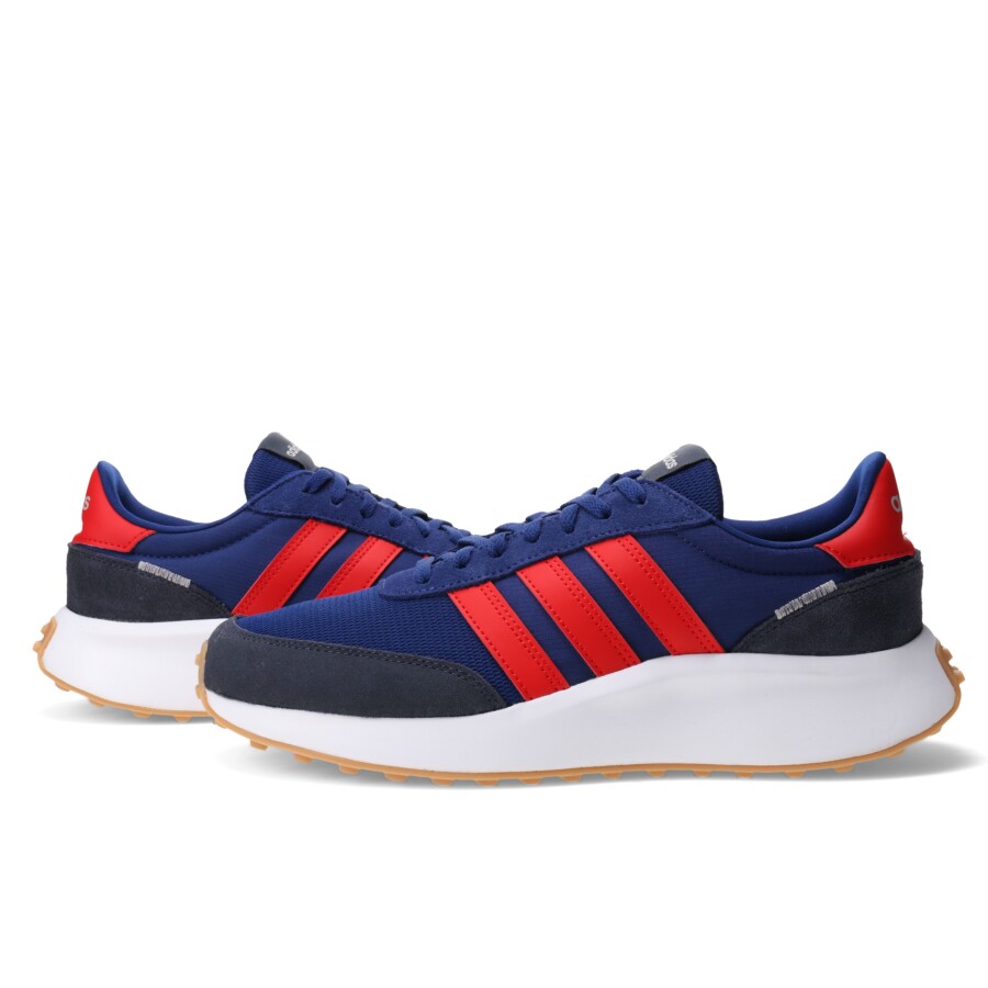 Championes de Hombre Adidas Run 70 Life Style Azul Marino - Rojo