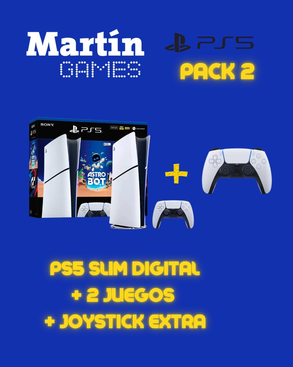 CONSOLA Playstation 5 PS5 SLIM DIGITAL + CONTROL ORIGINAL EXTRA + ASTROBOT + GRAN TURISMO 7 