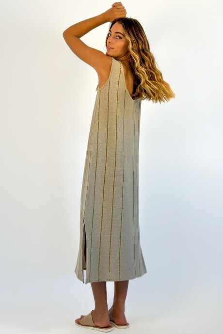 SOLERA TEJIDA VICENTA Beige Con Lurex