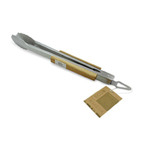 Pinza Para Asado Acero Inoxidable Mango Madera. 46Cm Pinza Para Asado Acero Inoxidable Mango Madera. 46Cm