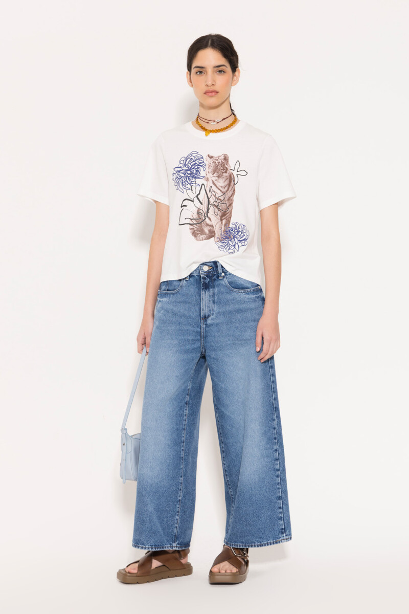 JEANS WIDE X BLUE Azul