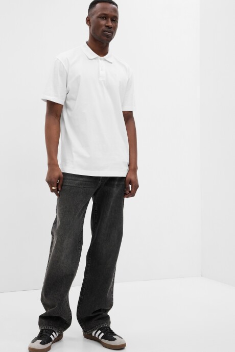 Remera Polo Hombre Optic White