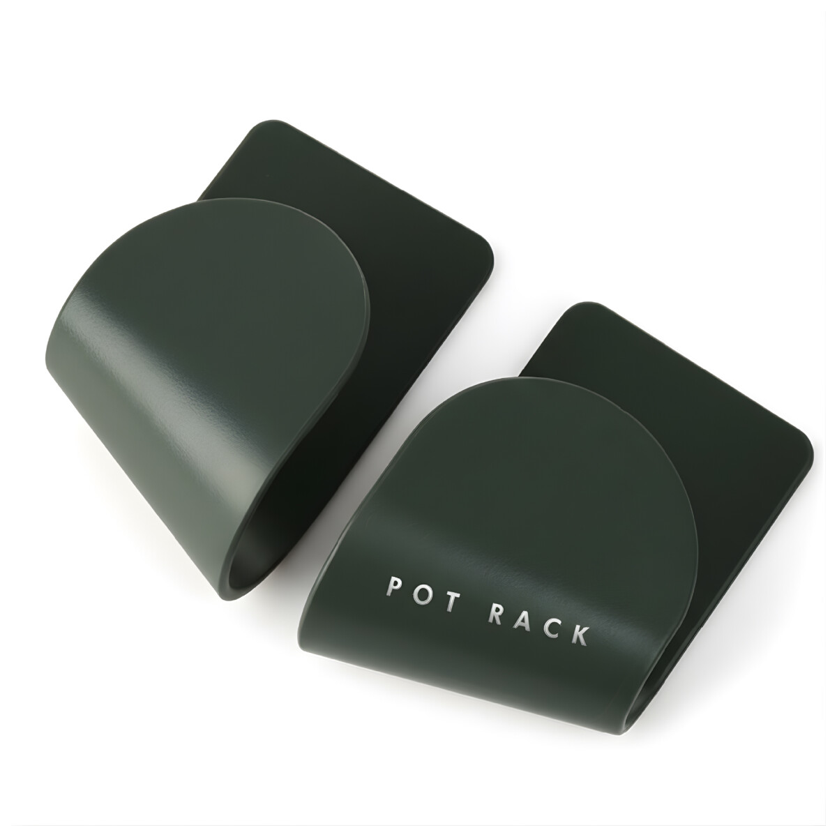 Soporte Organizador Para 2 Tapas de Olla Adhesivo Pared - Color Verde 