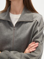 Campera Bedar Gris Melange Oscuro
