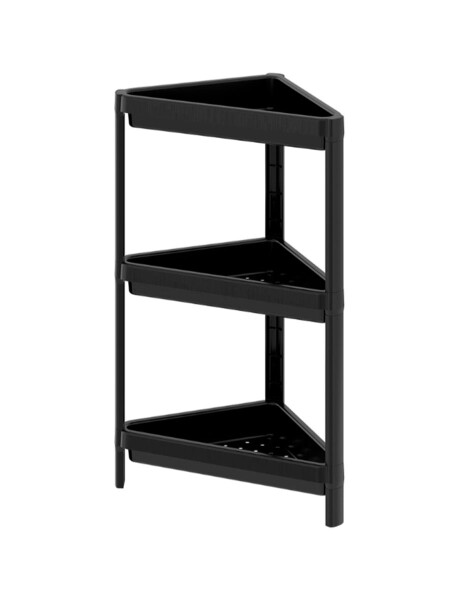 ESTANTERIA 3 NIVELES NEGRO