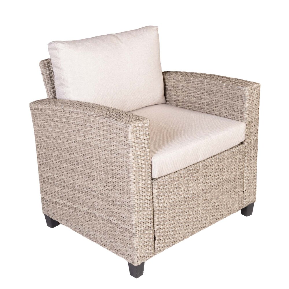 SET DE COMEDOR EXTERIOR RATTAN-SINTETICO NATURAL-BEIGE HAWAI