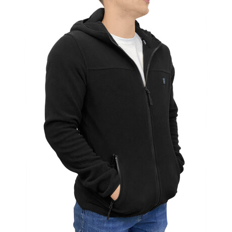 Campera Polar N+ North Sails Original Abrigo Capucha Negro 2