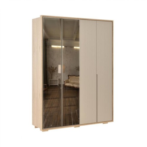 Ropero Puertas Batientes Reflecta 1.8 - Moderna Hanover