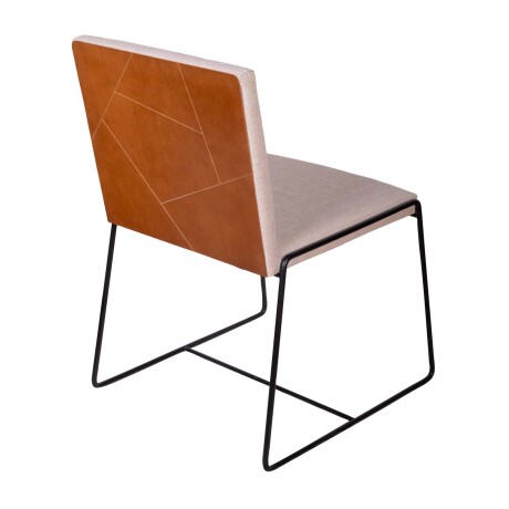 SILLA DE ESCRITORIO MADERA-Y-METAL NATURAL-BEIGE JERSEY