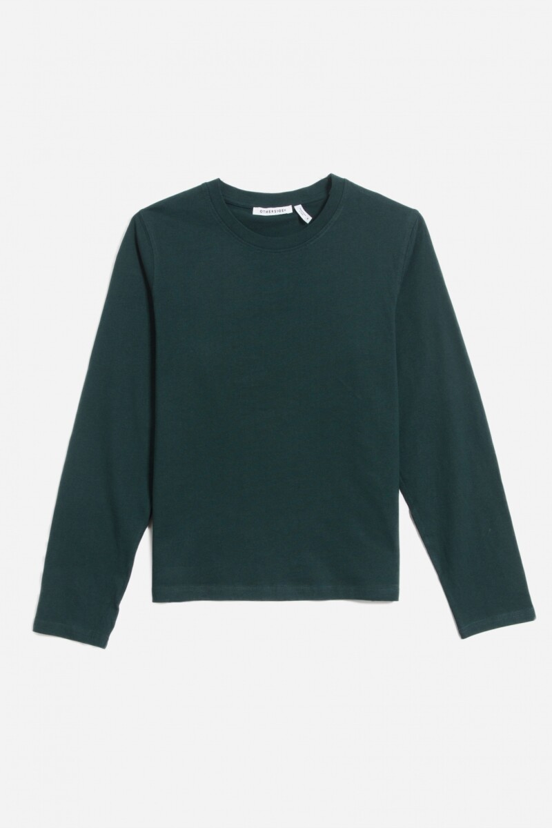 Remera manga larga básica - Verde 