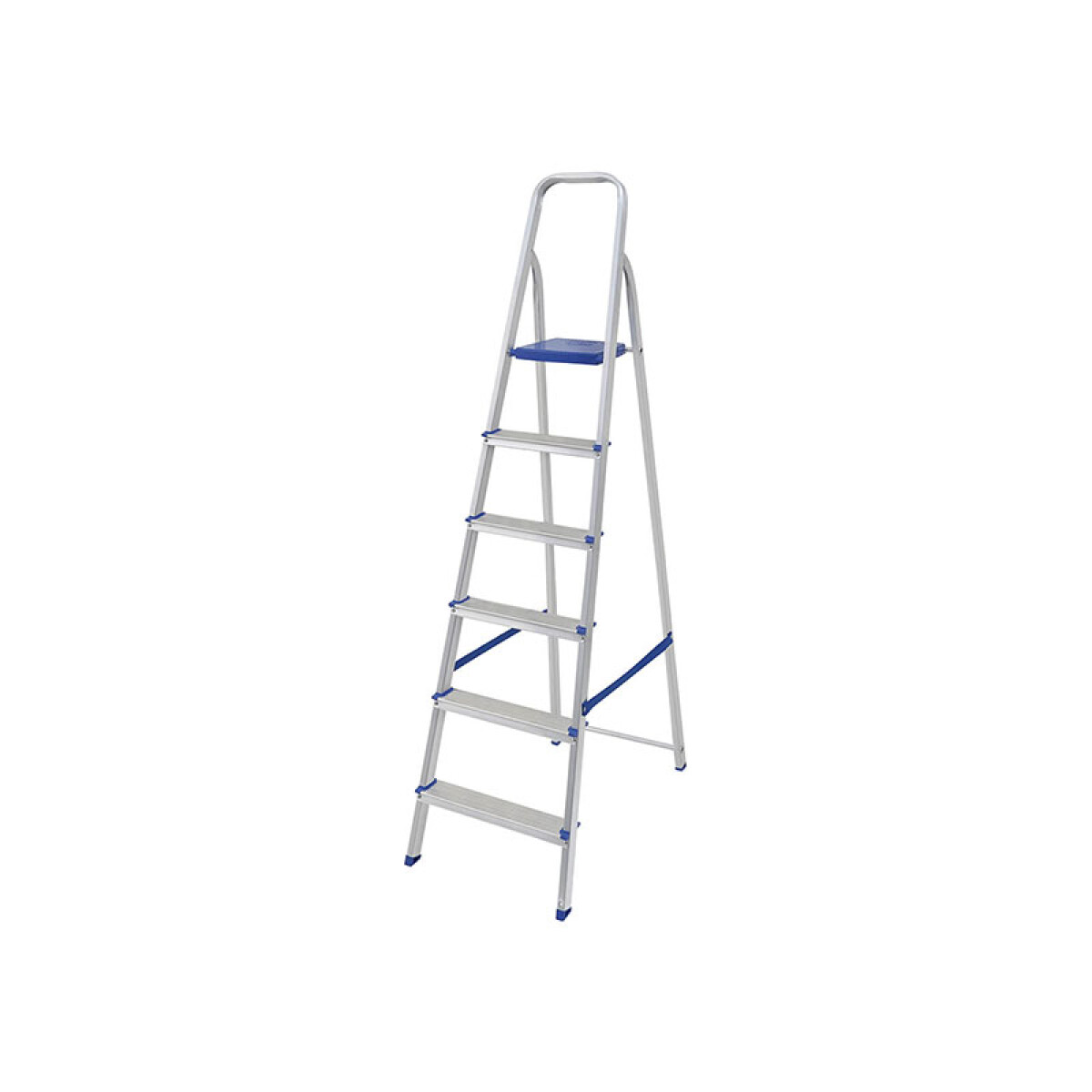 Escalera De Aluminio Plegable 6 Escalones Mor 
